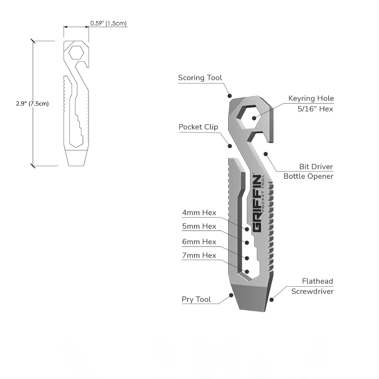 Griffin - Pocket Tool - Copper