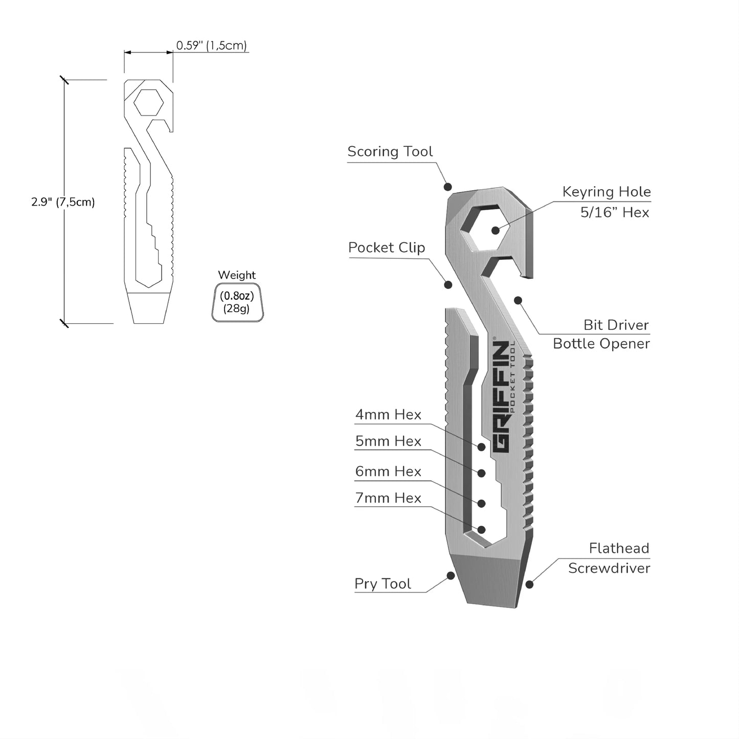 Griffin - Pocket Tool - Ti